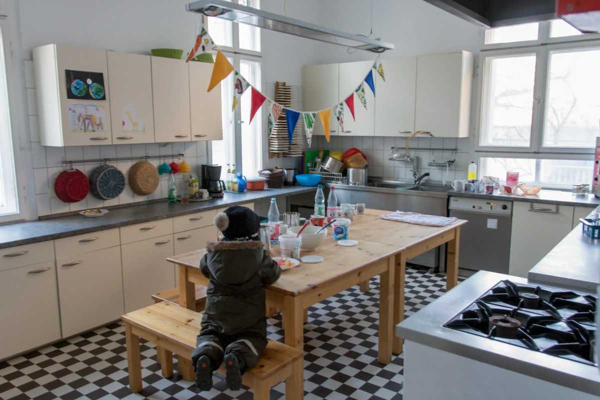Gemeinsames Frühstück im Kinderkreisel